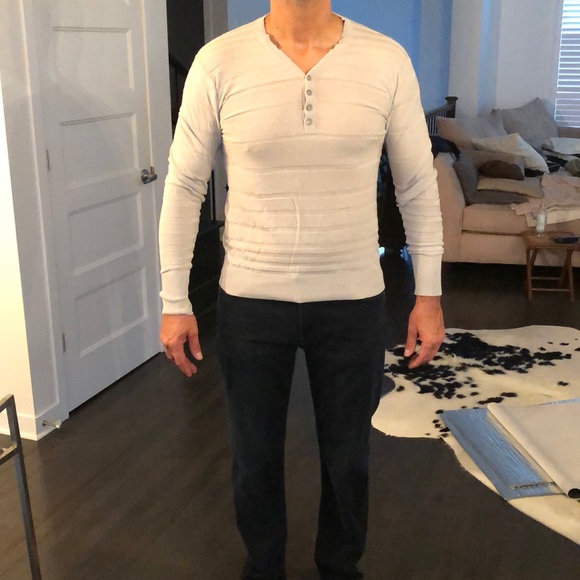 Armani light sweater light grey size M - Picture 3 of 5